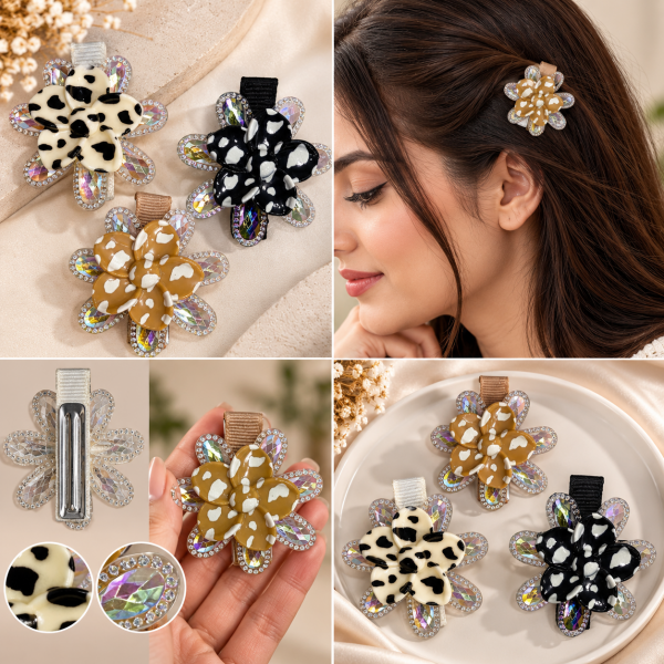 Fashion Alley flower Design Hair Pin For women Pack Of 24 Pc