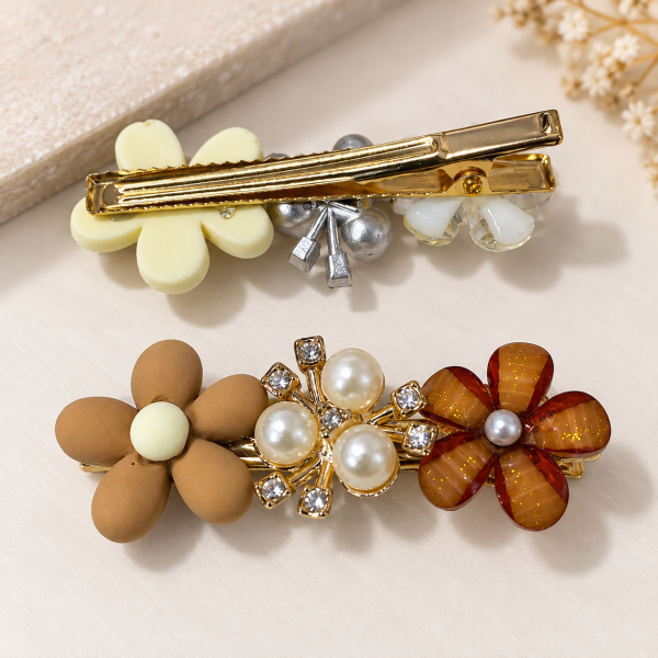 Fashion Alley flower Design Hair Pin For women Pack Of 24 Pc