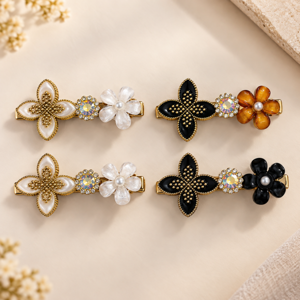Fashion Alley flower Design Hair Pin For women Pack Of 24 Pc