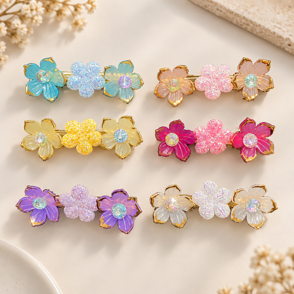 Fashion Alley flower Design Hair Pin For women Pack Of 24 Pc