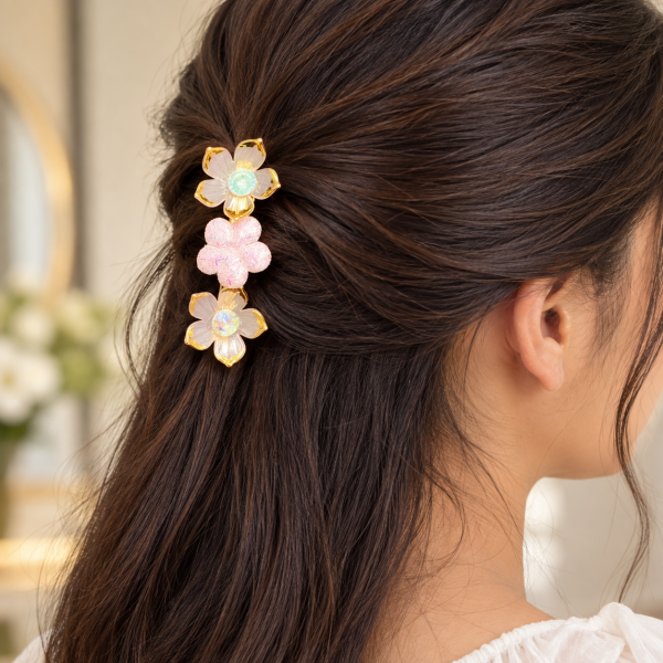 Fashion Alley flower Design Hair Pin For women Pack Of 24 Pc