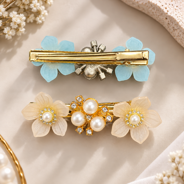 Fashion Alley flower Design Hair Pin For women Pack Of 24 Pc
