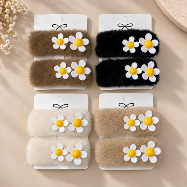 Fashion Alley fur Design Hair Pin For Women Pack Of 24 Pc