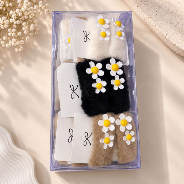 Fashion Alley fur Design Hair Pin For Women Pack Of 24 Pc