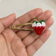 Fashion Alley strawberry Design Hair Pin For Women Pack Of 12 Pc