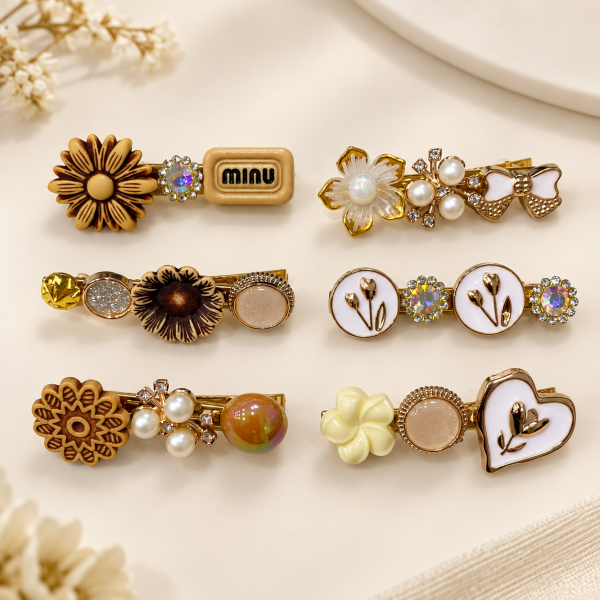 Fashion Alley flower Design Hair Pin For women Pack Of 24 Pc