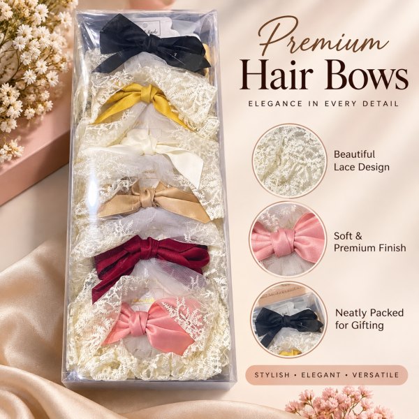 Fashion Alley Bow Design Hair Pin For women Pack Of 12 Pc