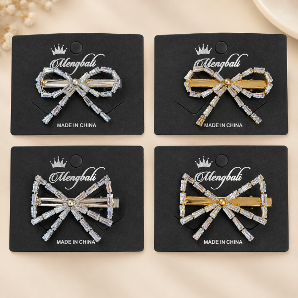 Fashion Alley Golden And Silver AD Stone Hair Pin [Pack Of 12 Pc]