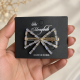 Fashion Alley Golden And Silver AD Stone Hair Pin [Pack Of 12 Pc]