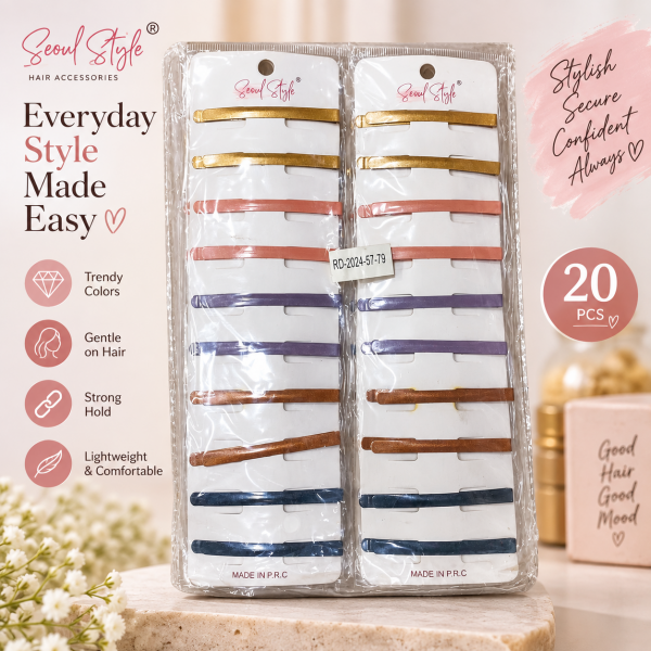 Fashion Alley Hair Pin For Kids Pack Of 12 Card