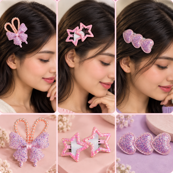 Fashion Alley Hair Pin For Kids Pack Of 12 Card 