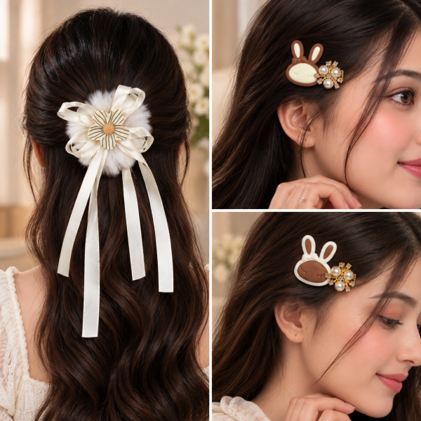 Fashion Alley flower Design Hair Pin For kids  Pack Of 12 Pc