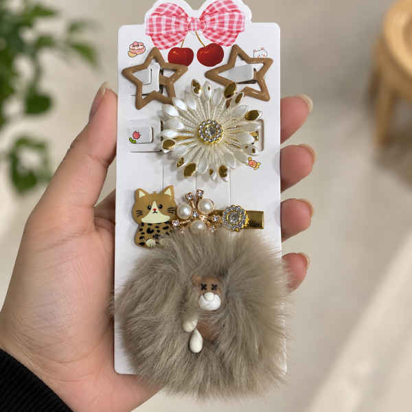 Fashion Alley flower Design Hair Pin For kids  Pack Of 12 Pc