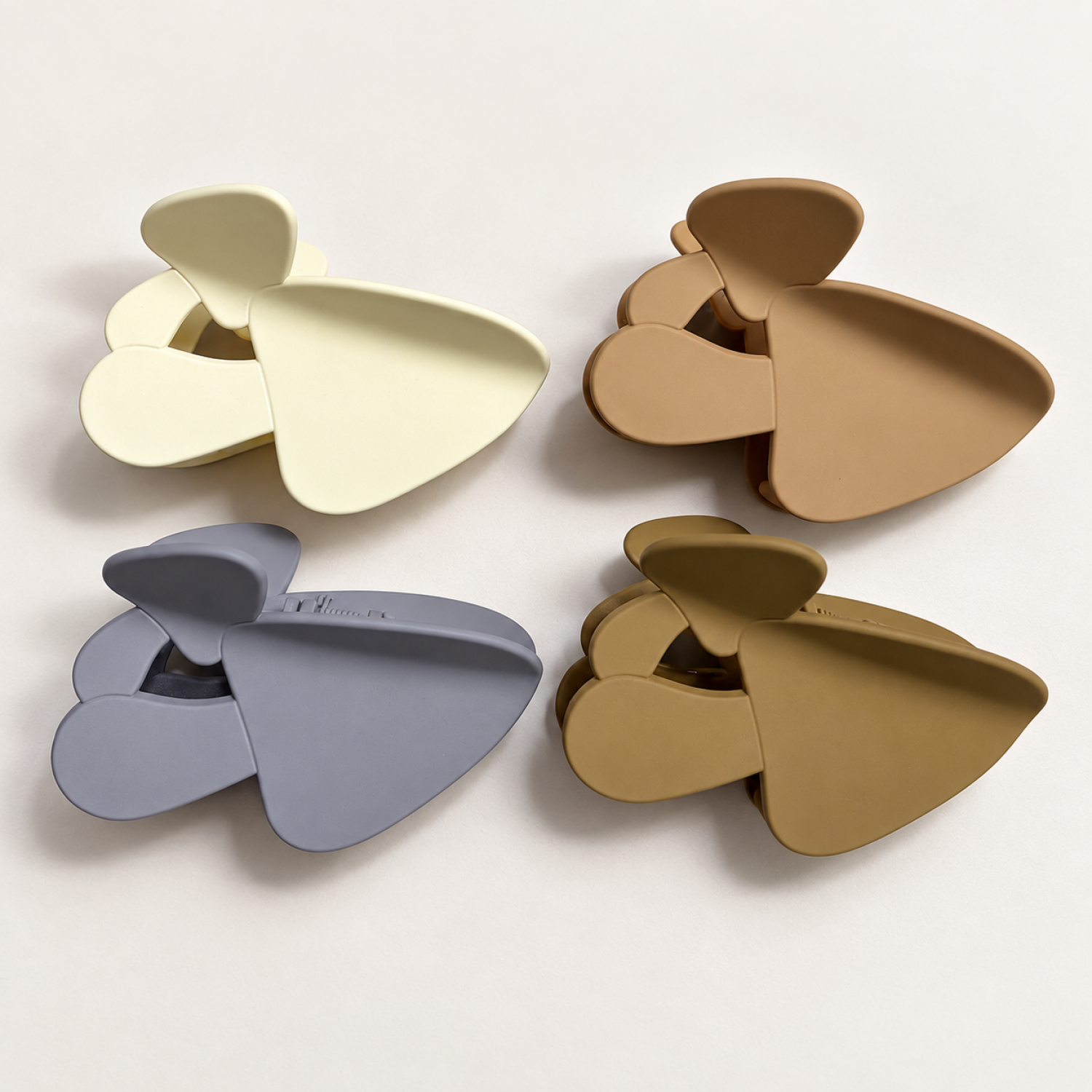 Fashion Alley 8.5 CM Matte Hair Claw For Women Pack Of 12 pcs 