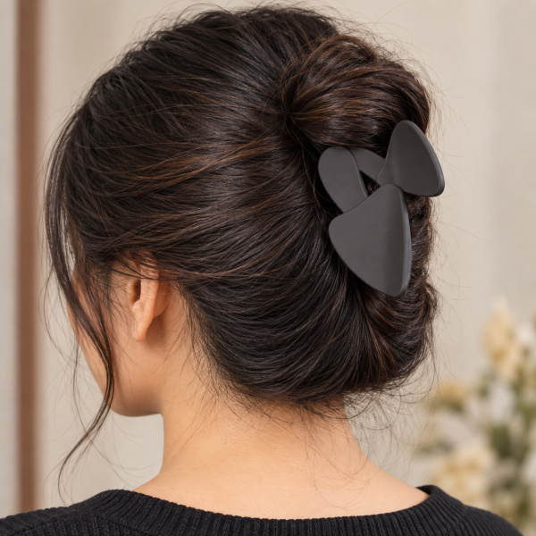 Fashion Alley 8.5 CM Matte Hair Claw For Women Pack Of 12 pcs 