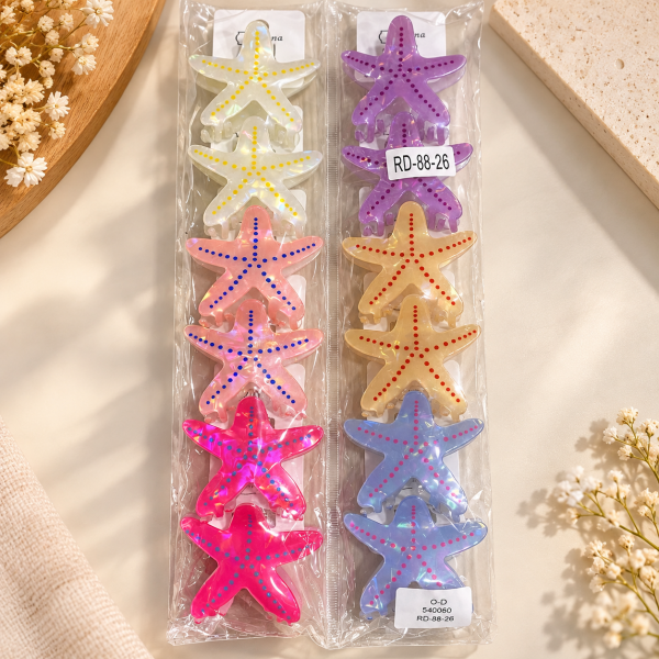 Fashion Alley 6Cm Hair Claw for women Pack of 12 