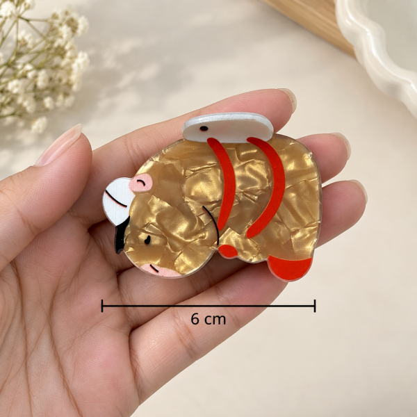 Fashion Alley 6Cm puppy design Hair Claw For Women Pack Of 12