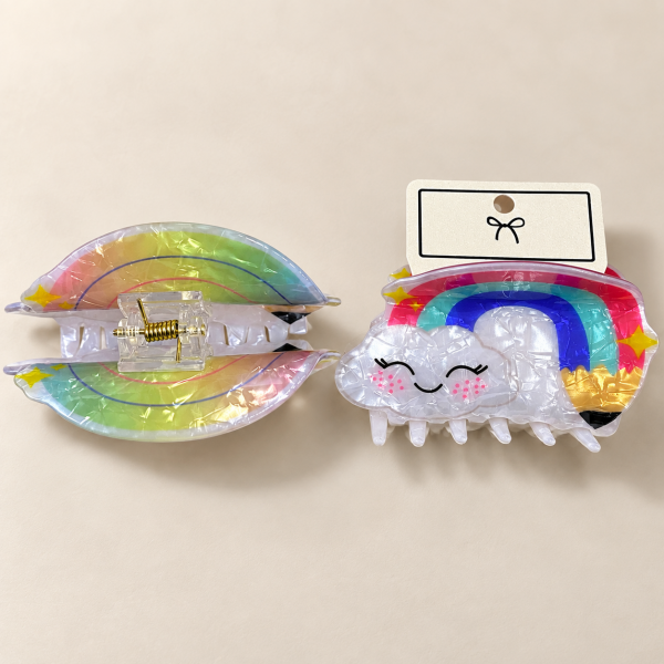 Fashion Alley 9 Cm Shine Hair Claw For Women Pack Of 12