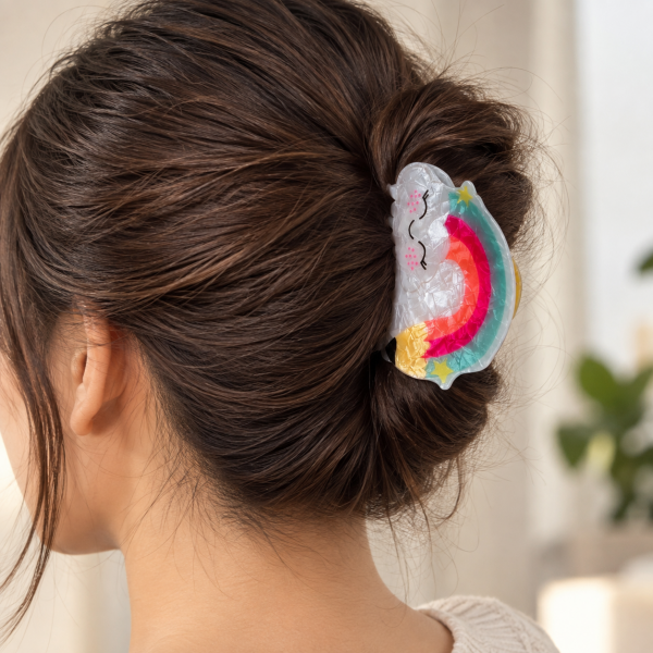 Fashion Alley 9 Cm Shine Hair Claw For Women Pack Of 12