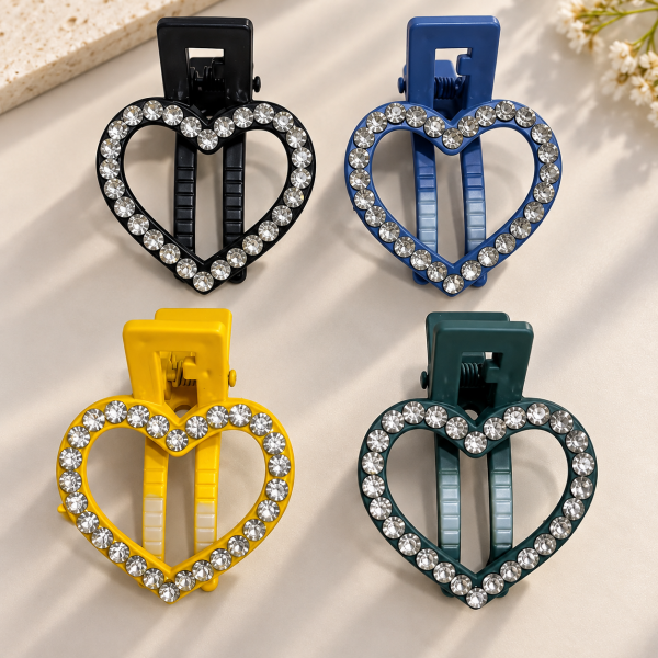 Fashion Alley Assorted Matte Rhinestone Hair Pins ( Pack Of 12 )