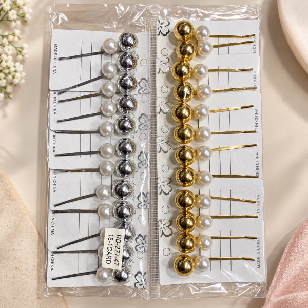 Fashion Alley Metal Hair Pin For Women Pack Of 24 Pc