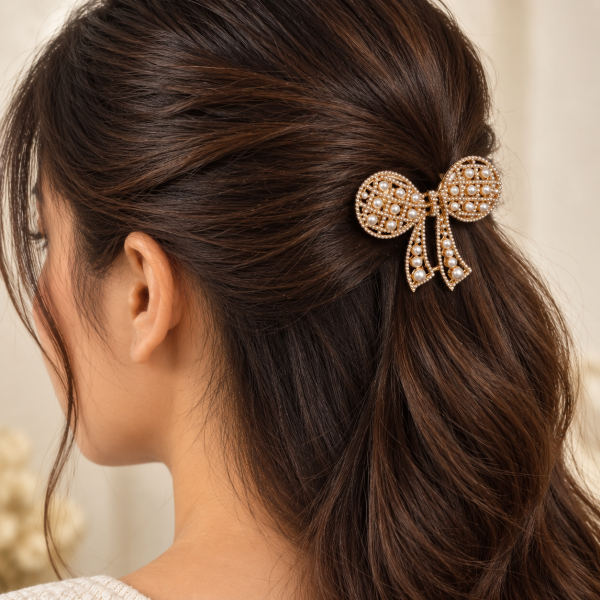 Fashion Alley Metal Bow Pin For Women Pack Of 12 Pc