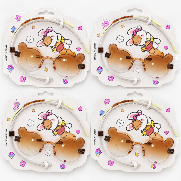 Fashion Alley Sunglasses With Hair Band Gift Set Combo For Kids Pack Of 12 Card