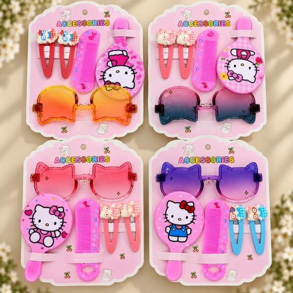 Fashion Alley Sunglasses With Hair Pin Mirror Gift Set Combo For Kids Pack Of 12 Card