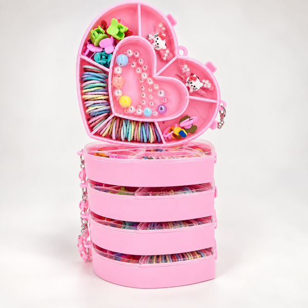 Fashion Alley Kids Combo Gift Bag Hair Pin Rubber Band With Bracelet Set For Kids {Pack Of 3 Box}