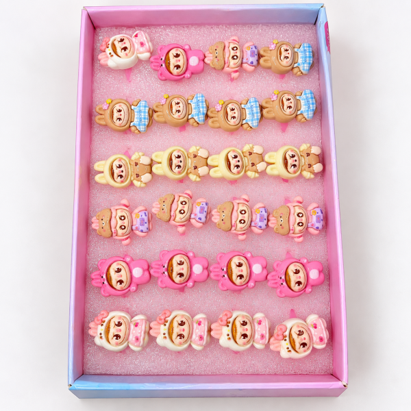 Fashion Alley Gift Ring Set For Kids Pack Of 24 Pc
