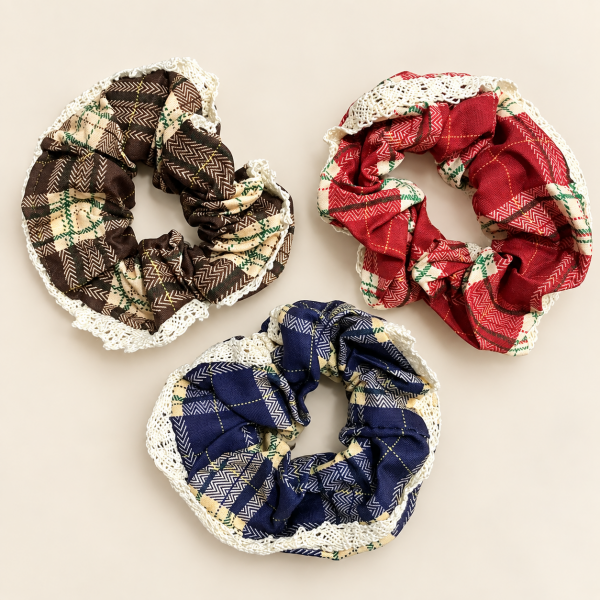 Fashion Alley Hair Scrunchie For Women Pack Of 12 Pc