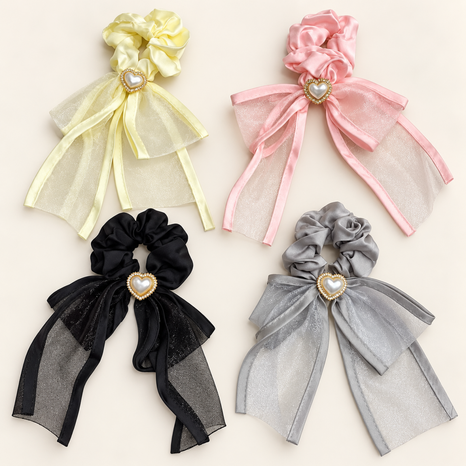 Fashion Alley Hair Scrunchie For Women Pack Of 12 Pc