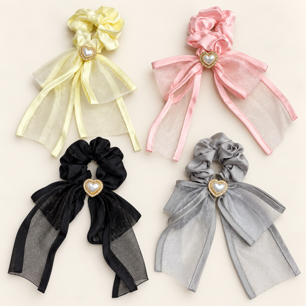 Fashion Alley Hair Scrunchie For Women Pack Of 12 Pc