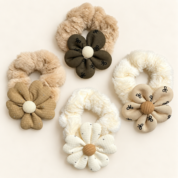 Fashion Alley Hair Scrunchie For Women Pack Of 12 Pc