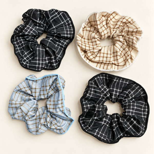 Fashion Alley Hair Scrunchie For Women Pack Of 12 Pc