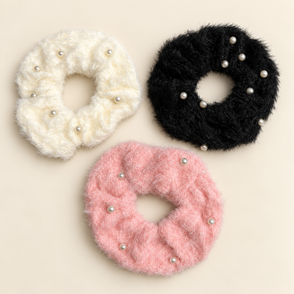 Fashion Alley Hair Scrunchie For Women Pack Of 12 Pc