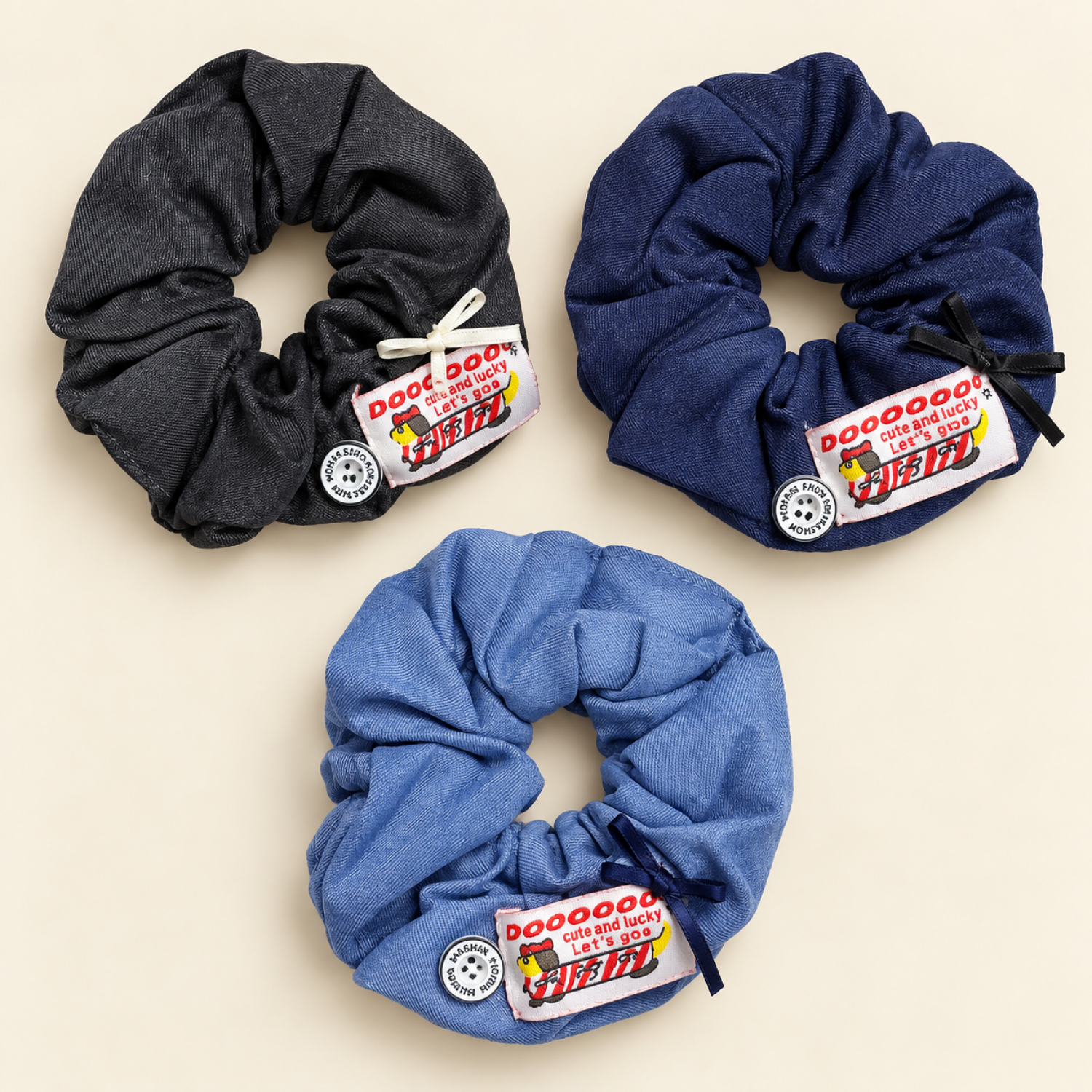 Fashion Alley Hair Scrunchie For Women Pack Of 12 Pc
