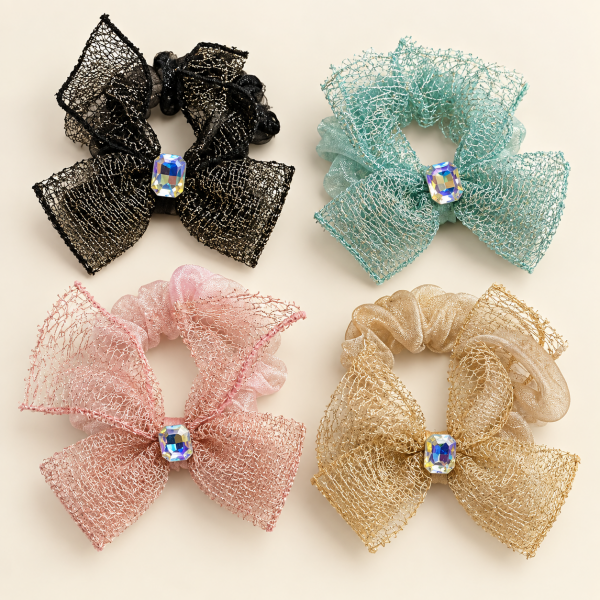 Fashion Alley Hair Scrunchie For Women Pack Of 12 Pc