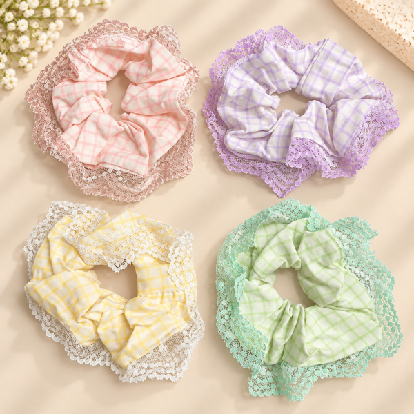  Fashion Alley Hair Scrunchie For Women Pack Of 12 Pc