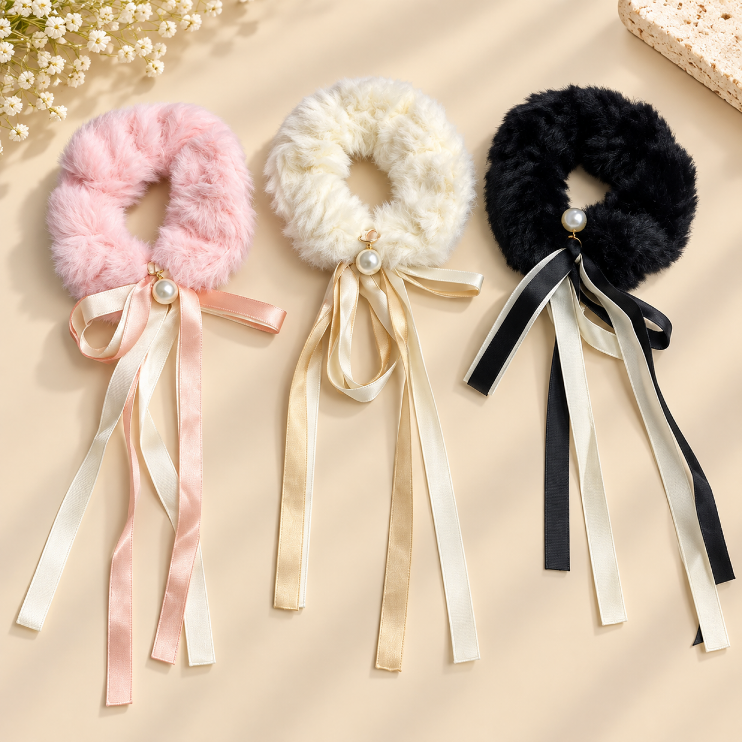 Fashion Alley Hair Scrunchie For Women Pack Of 12 Pc