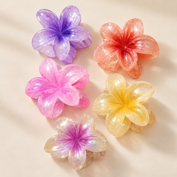 Fashion Alley 3 CM Mini Shine Hair Claw For Women Pack Of 10