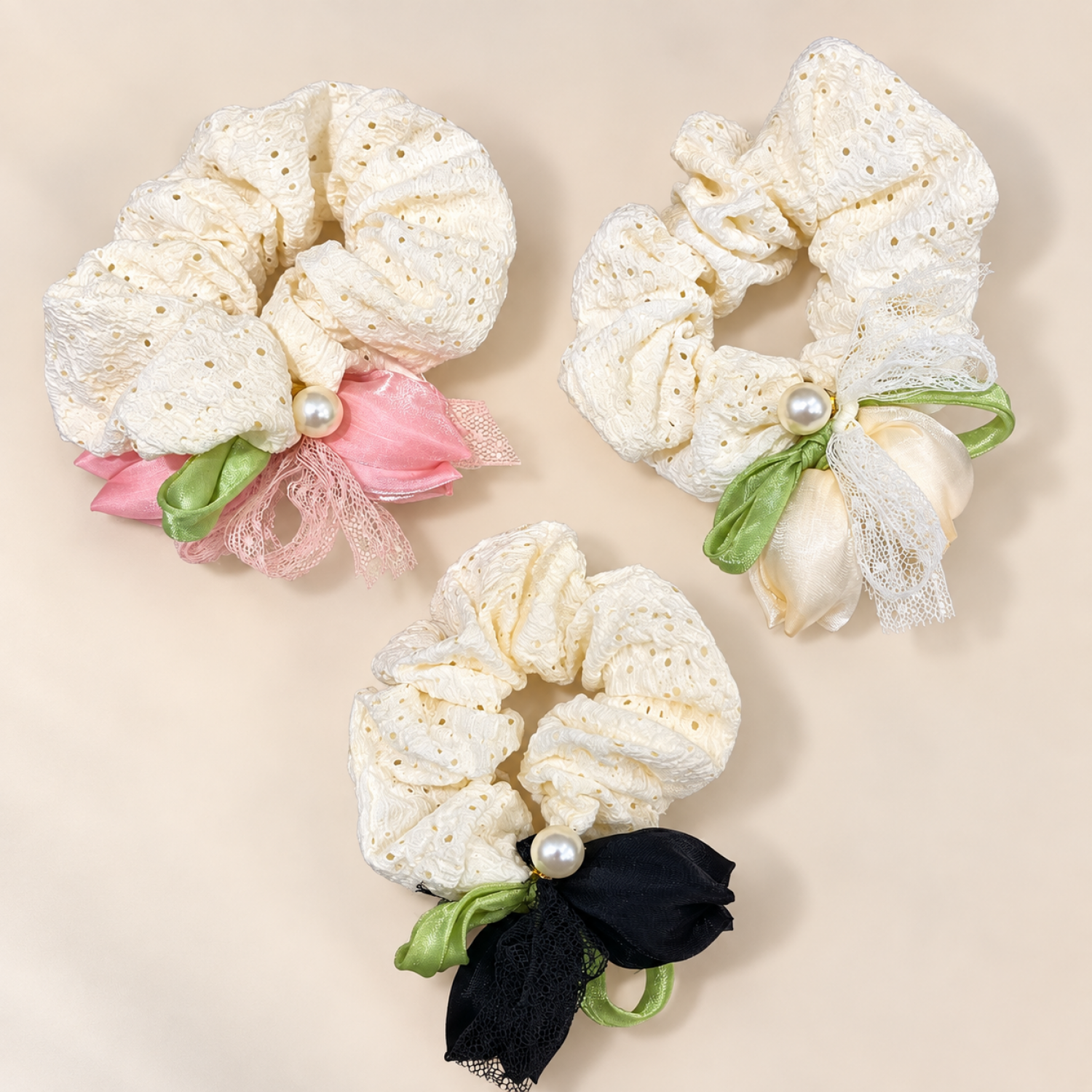 Fashion Alley Hair Scrunchies For Women Pack Of 12 