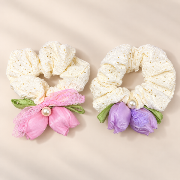 Fashion Alley Hair Scrunchies For Women Pack Of 12 