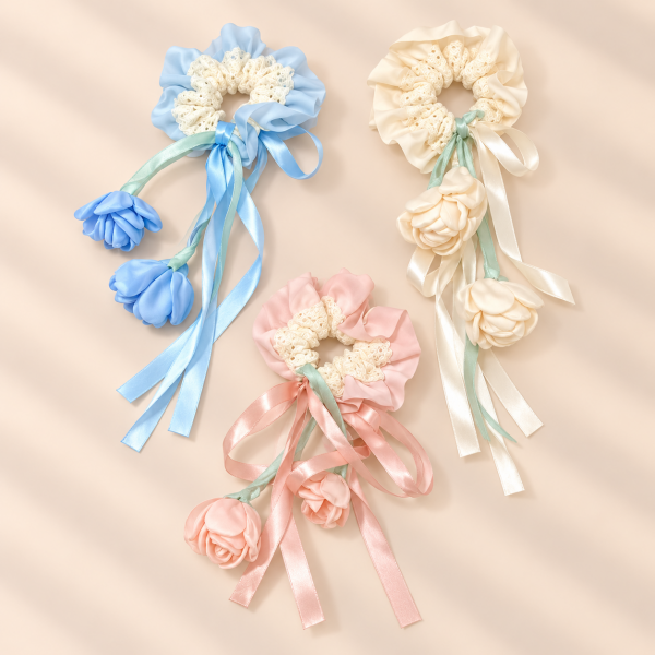 Fashion Alley Hair Scrunchies For Women Pack Of 12 