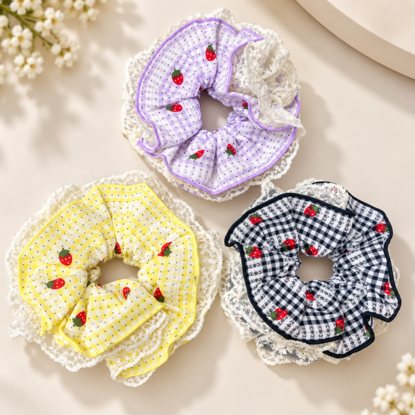 Fashion Alley Hair Scrunchies For Women Pack Of 12 