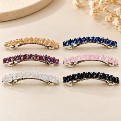 fashion alley Elegant Rhinestone Crystal Hair Pins pack of 12 pcs