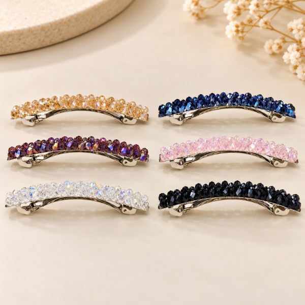 fashion alley Elegant Rhinestone Crystal Hair Pins pack of 12 pcs