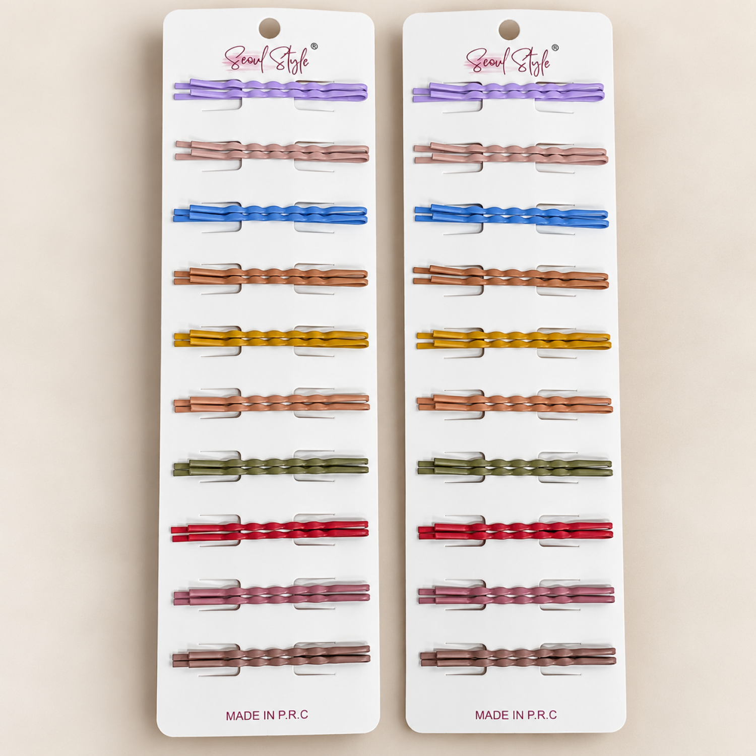 Fashion Alley Hair Pin For Kids Pack Of 12 Card 