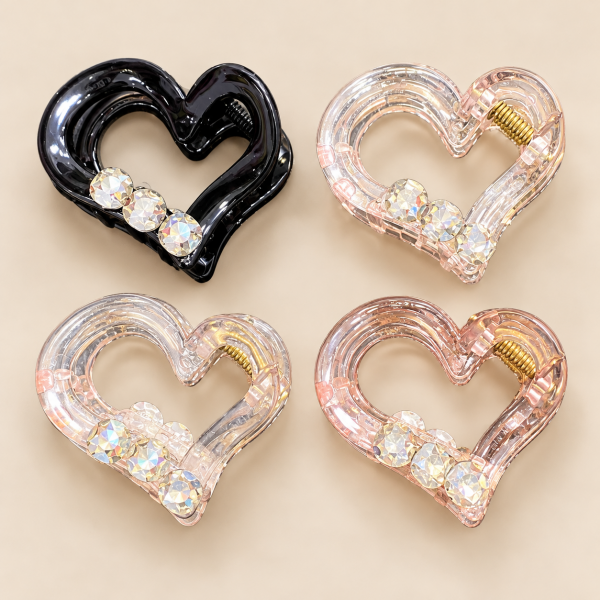 Fashion Alley 6.5-7 Cm Hair Claw For Women Pack Of 12