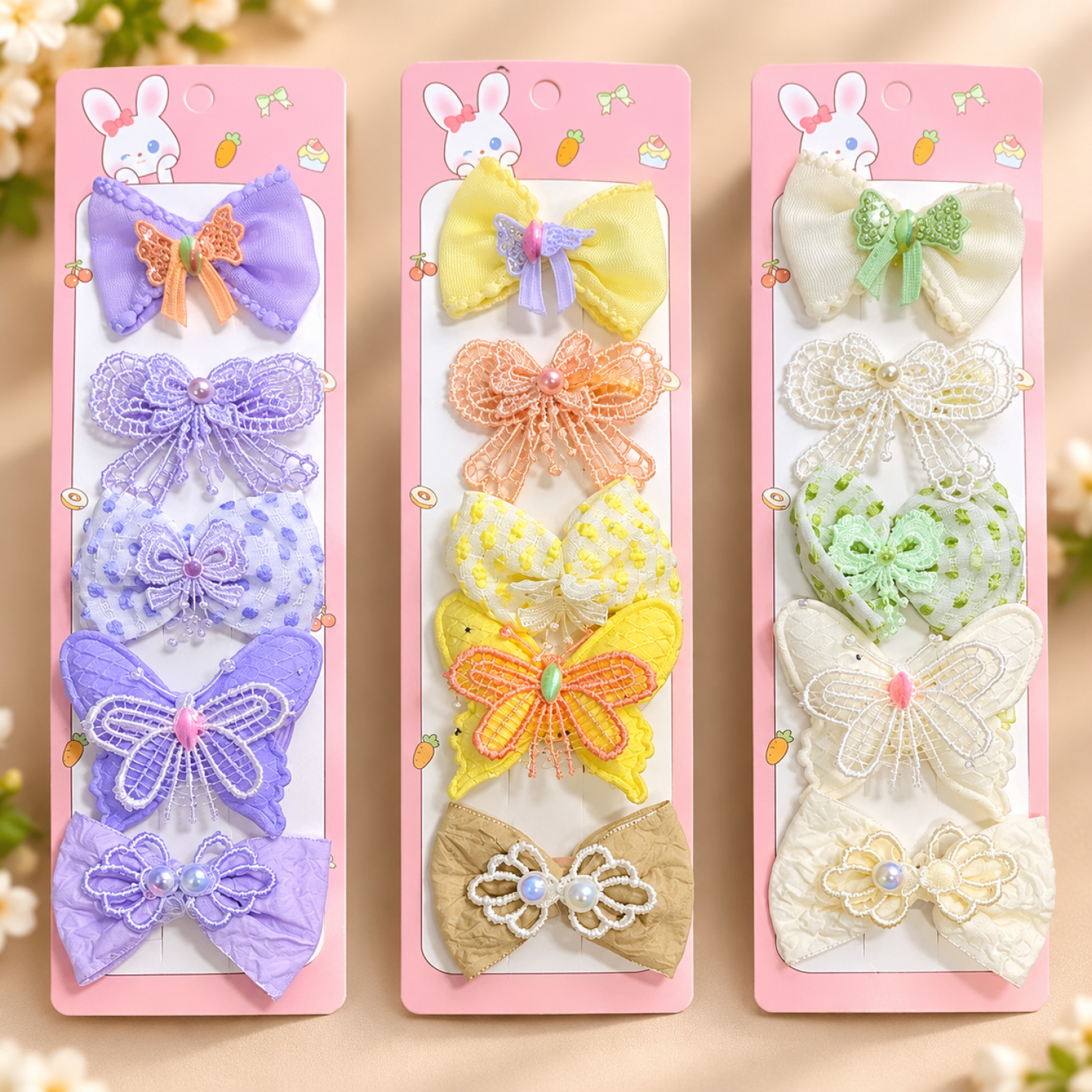 Fashion Alley bow Hair Pin For kids Pack Of 60 pc
